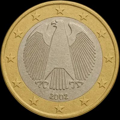 The back of a one Euro coin